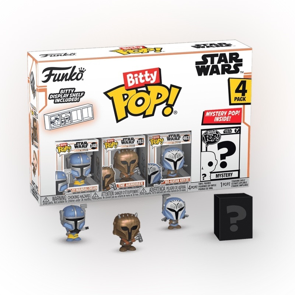 Funko Bitty Pop! Star Wars The Mandalorian 4-Pack Series 1, Collector’s Set- NIB